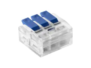 3 vadu uzstādīšanas savienotājs; jebkuram vadam 0,75-4mm?; IEC 450V/32A 100 gab.