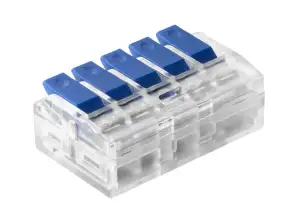 Installationsklemmblock 5-polig; für jeden Draht 0,75-4mm?; IEC 450V/32A 50 Stück.