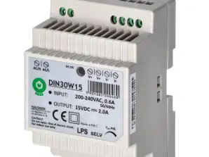 DIN-Schienen-Netzteil. 15VDC. 2.0A