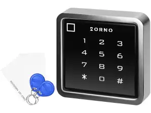 Touch-Tastenschloss mit Karten- und Schlüsselanhänger-Scanner, Wi-Fi, IP68, 1 Relais 3A, betrieben von Tuya