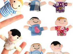 Pupazzi di peluche mascotte famiglia 6 pz