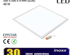 Panneau LED 60x60 48W lampe de plafond cassette 3000K chaude
