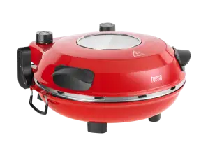 TEESA SUPREME Pizzaofen, 1200 W, 32 cm, Fenster, abnehmbar, Steinsteuerung, zwei Heizungen