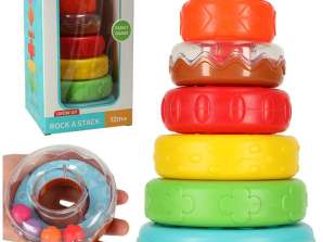 Pyramide tour éducative puzzle sensoriel coloré Montessori