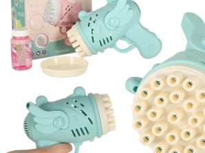 Pistola bolle di sapone bolle di sapone con ali blu