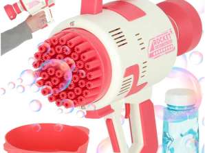 Pistola a bolle di sapone Bubble Maker Bolle di sapone Luci rosa