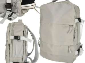 Airplane Travel Backpack Carry-on Luggage 45 x 16 x 28cm USB Cable Waterproof Grey