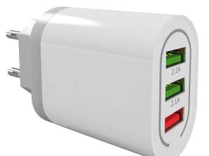 PLP37F USB-Netzteil Quick Charger 18W Weiß