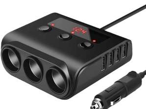 PLS42 Zigarettenanzünder-Verteiler 4xusb