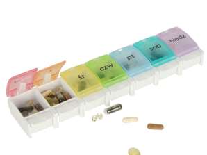 Conteneur organisateur pour pilules, médicaments hebdomadaires, 7 jours PL