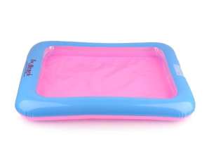 Aufblasbarer kinetischer Sandkasten Farben 56cm x 40cm