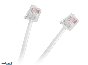 LEC TEL0033F 15 Kabel tlf.tir. tir.hvit 15m