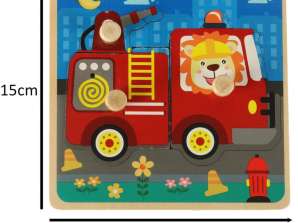 Holzpuzzle-Sortierer Puzzle Feuerwehr