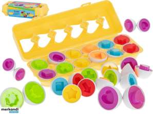 Puzzle educativo sorter abbina forme di uovo 12 pezzi