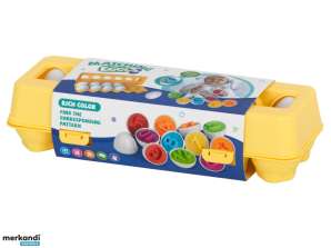 Pädagogisches Puzzle Sortierer Match Formen Zahlen Eier 12 Teile