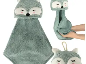 Serviette de toilette pour enfants pour maternelle 42x25cm renard bleu
