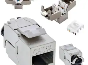 RJ10 RJ45 STP Buchse Kategorie 6a werkzeuglos
