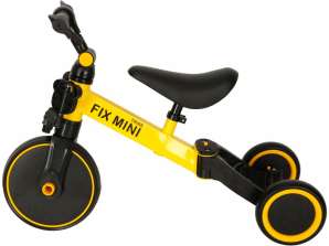 Trike Fix Mini Balance Dreirad 3in1 mit Pedalen Gelb