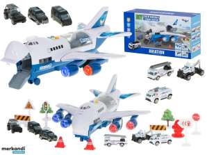 Aereo trasportatore 6 auto polizia laterale/anteriore