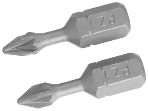 Schraubendreher-Bits pozidriv Torsion pz1/25 2 Stk.