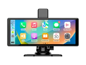 10-tolline Android Auto Apple Carplay multimeediajaam DVR-i ja Kruger&Matzi tahavaatekaameraga