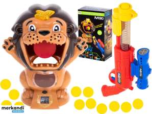 Hungry Lion Target Shooting Jeu d’arcade Ensemble Gun And Balls
