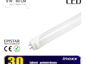 Tube LED 60cm 9w t8 3000k g13 chaud
