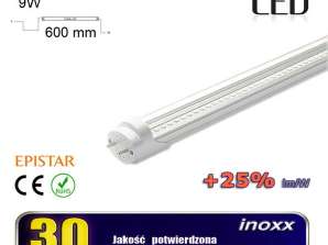 LED-putki 60cm 9W T8 4000K G13 neutraali läpinäkyvä