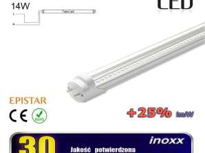Tube LED 90cm 14w t8 6000k g13 froid transparent unidirectionnel