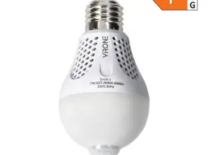 NAMIB LED PIR 7W A60. spuldze ar PIR 7W. 600lm. 4000K