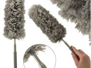 Brosse à épousseter, plumeau télescopique, gris