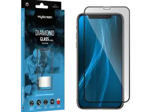 Zaščitno steklo MyScreen DIAMOND GLASS LITE edge FULL GLUE črno Apple iPhone XR/11