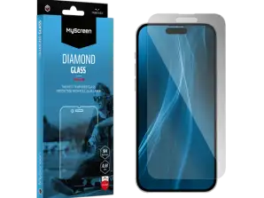 Zaščitno steklo MyScreen DIAMOND GLASS LITE edge FULL GLUE črno Apple iPhone 15 6.1