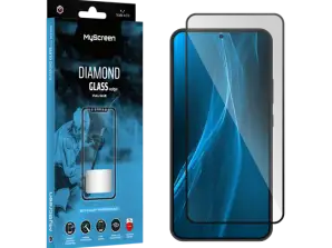 Zaščitno steklo MyScreen DIAMOND GLASS LITE edge FULL GLUE črno za Samsung Galaxy S22/S23