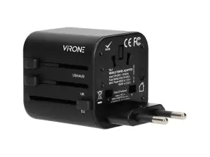 GOworld universālais ceļojuma adapters vairāk nekā 200 pasaules valstīm. 100-240V. 8A