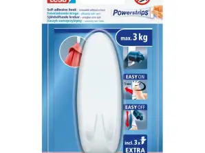 Selbstklebende Haken.powerstrips 1 Stk.oval groß weiß