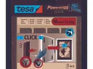 Selbstklebender Velcro innen Steckdosenleisten 4 Paar m 80mm:20mm. weiß