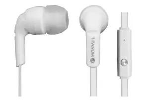 TH109W Auricolari in-ear con microfono bianchi Titanum
