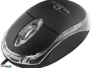 TM102K Mouse ottica 3D USB Raptor nera Titanum