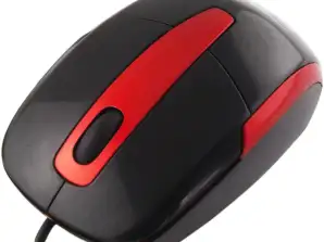 TM108K Mouse cablato 3D ottico USB Barracuda nero Titanum