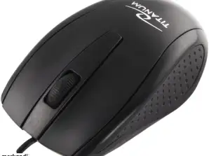 TM110K Vezetékes 3D Optikai USB Egér Marlin Titanum