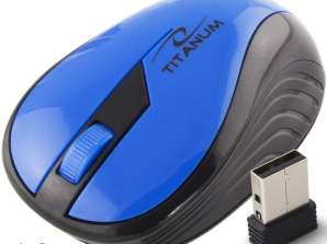 TM114B 2.4GHz 3D Optik USB Kablosuz Fare Gökkuşağı Mavisi