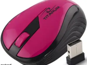 TM114P Mouse wireless 2.4GHz 3D ottica USB Rainbow rosa