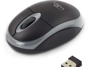 TM116E Langaton hiiri 2.4GHz 3D optinen USB Vulture musta-harmaa