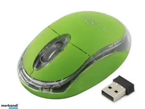 TM120G Vezeték nélküli Egér 2.4GHz 3D Optikai USB Condor Zöld