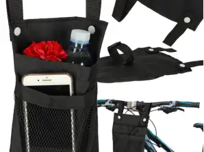 Sacoche pour vélo, scooter, guidon, téléphone, sacoche de vélo, noir
