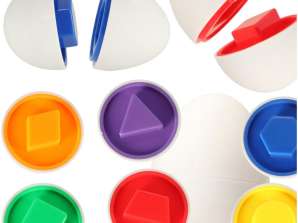 Selezionatore di puzzle educativi abbina forme e colori delle uova 6 pezzi