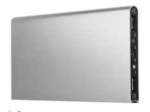 US13B Powerbank 20000 Slim Aluminium Silber