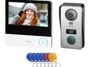 CETI Full HD. sett med videodørtelefon for enebolighus. 4 ledninger. 7