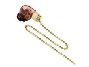 Zugschalter 3A, gold
